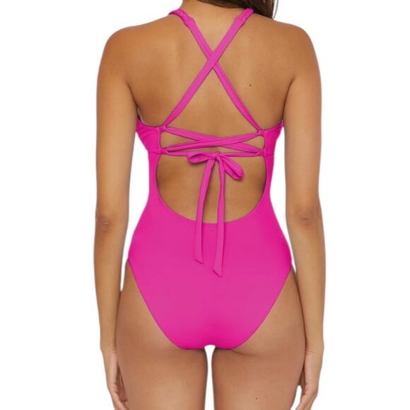 Soluna Lake Side One piece swimsuit pink size X-Large XL - Picture 7 of 7